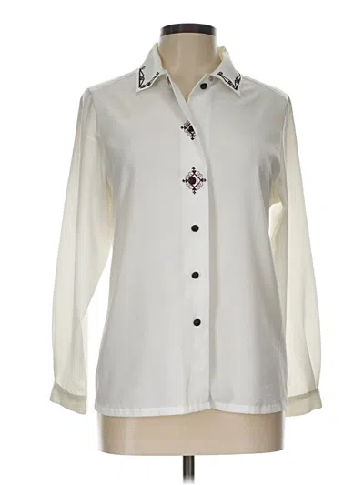 Pre-owned Koret Long Sleeve Blouse In Ivory