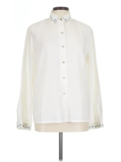 Pre-owned Koret Long Sleeve Blouse In Ivory