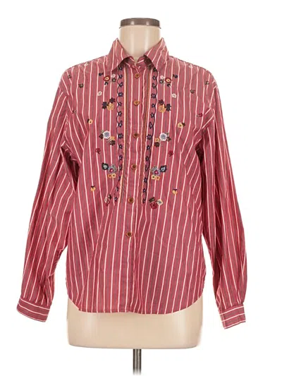 Pre-owned Koret Long Sleeve Button Down Shirt In Red