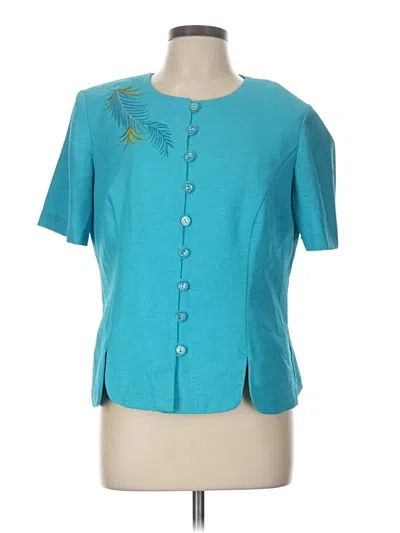 Pre-owned Koret Short Sleeve Blouse In Blue