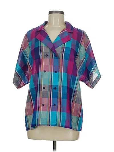 Pre-owned Koret Short Sleeve Blouse In Purple