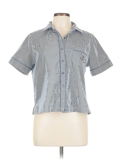 Pre-owned Koret Short Sleeve Button Down Shirt In Blue