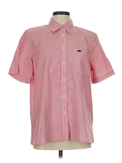 Pre-owned Koret Short Sleeve Button Down Shirt In Pink