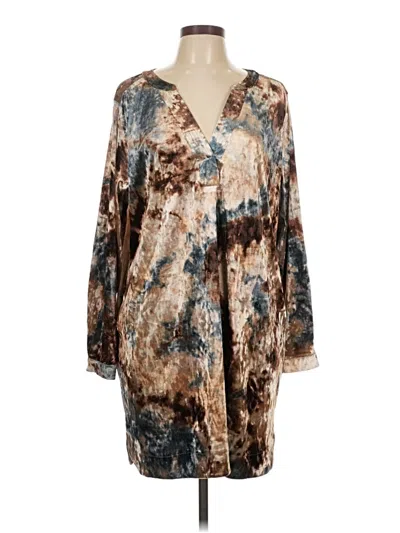 Pre-owned Kori America Casual Dress In Brown