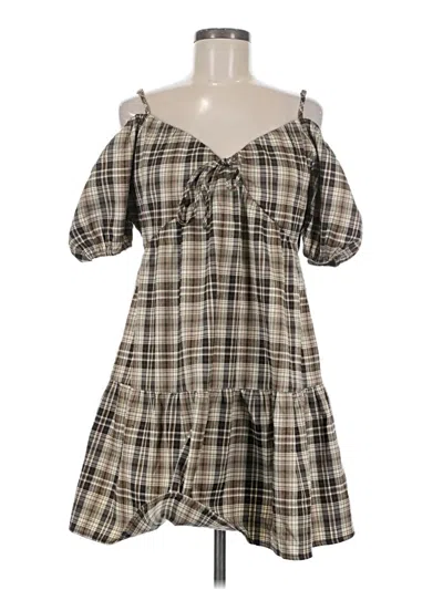 Pre-owned Kori America Casual Dress In Brown