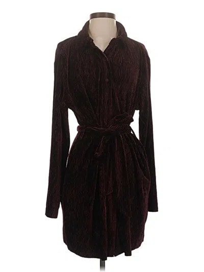 Pre-owned Kori America Casual Dress In Burgundy