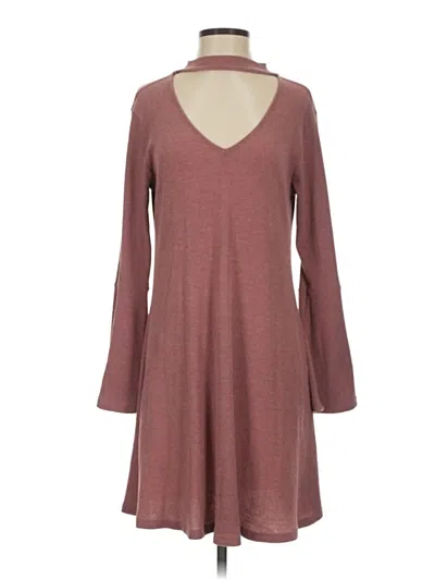 Pre-owned Kori America Casual Dress In Burgundy