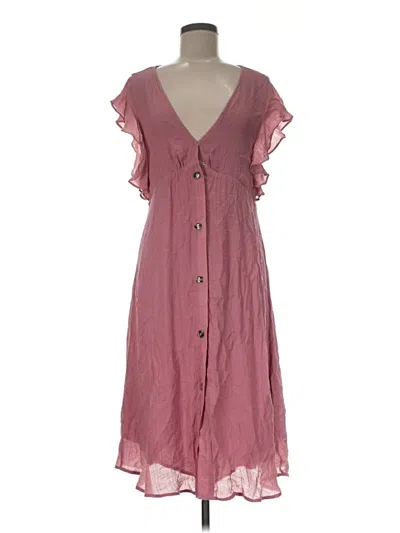 Pre-owned Kori America Casual Dress In Pink