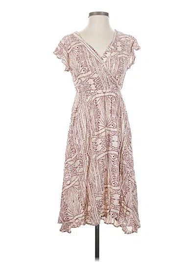 Pre-owned Kori America Casual Dress In White