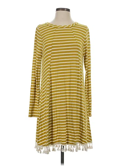 Pre-owned Kori America Casual Dress In Yellow