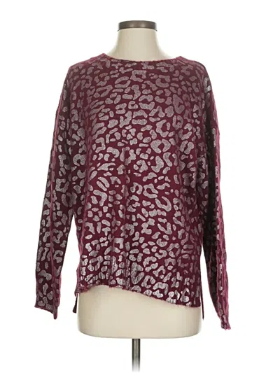 Pre-owned Kori America Pullover Sweater In Burgundy