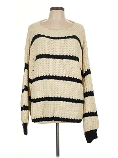 Pre-owned Kori America Pullover Sweater In White