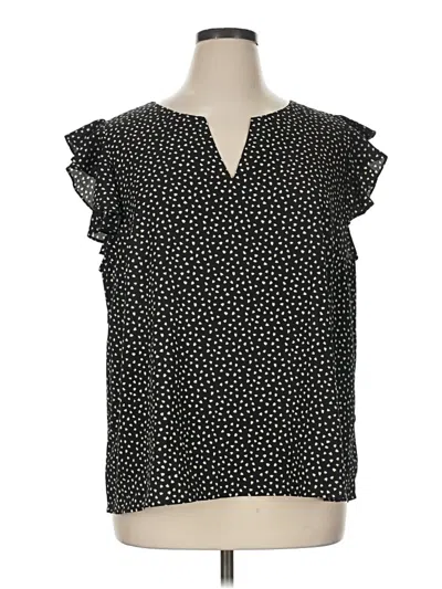 Pre-owned Kori America Sleeveless Blouse In Black
