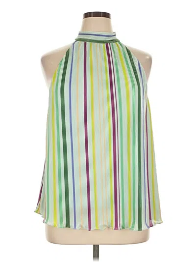 Pre-owned Kori America Sleeveless Blouse In Green