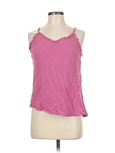 Pre-owned Kori America Tank Top Pink Halter Neckline Tops
