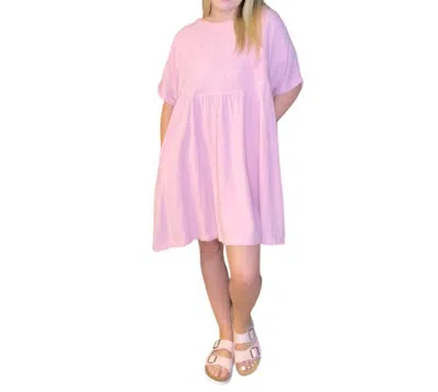 Kori Baby Doll Pocket Dress In Pink