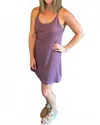 Kori Stretch Fabric Sports Dress In Dark Purple In Pink