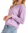 Kori Brushed Sweater In Lilac In Purple
