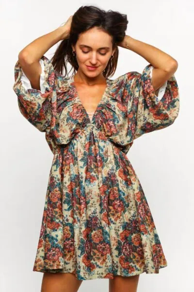 Kori Dolman Vintage Dress In Multi