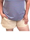 Kori Dolphin With Side Pockets Shorts In Natural In White