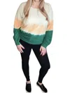 Kori Dye Terry Long Sleeve Top In Green Horizon