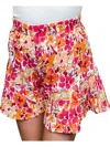 Kori Floral Printed Skirt In Orange In Orange