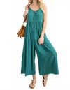 Kori Get It Together Jumpsuit In Jade In Blue