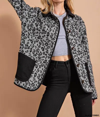 Kori Jungle Bells Jacket In Black; Grey In Multi
