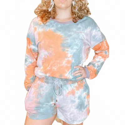 Kori Lena Lounge Set In Teal In Blue