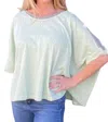 Kori Oversized Top In Mint In Green