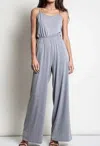 Kori Retro Sleeveless Wide Leg Jumper In Heather Grey