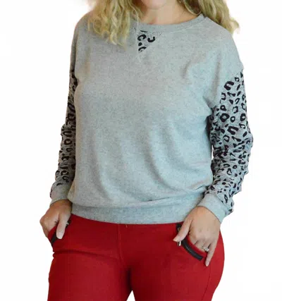 Kori Roaring Good Time Sweater In Heather Grey In Gray