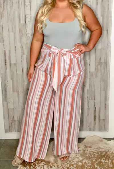 Kori Sunni Wide Leg Pants In Red Multi