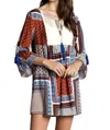 Kori Tassel And Lace Dress In Orange Mix In Multi