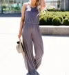 KORI THE EVERY GIRL JUMPSUIT IN CHARCOAL
