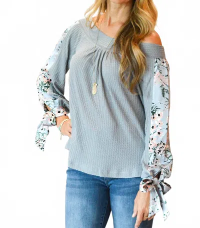 Kori Weave Your Story Top In Blue
