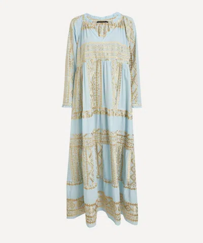 Kori Women's Triangle Embroidered Maxi Kaftan