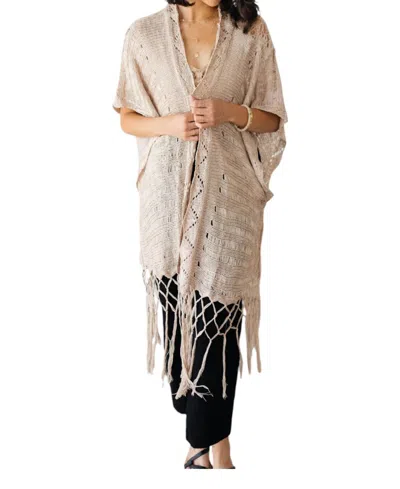 Kori World Traveler Cardigan In Beige