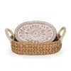 Korissa Brown Bread Warmer & Basket - Flower
