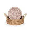 Korissa Brown Bread Warmer & Basket - Vintage Flower