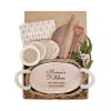 Korissa Brown / Neutrals Bread Warmer Gift Box With Round Wooden Board, Spoon And Light Brown Tea Towel - Mo