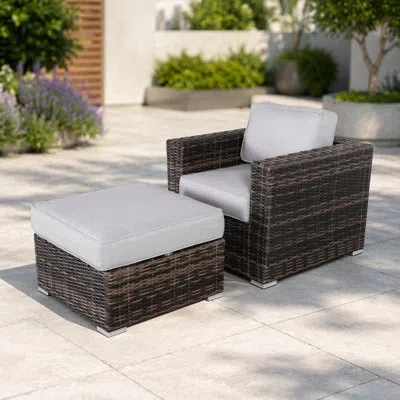 Korissa Comfortable Upholstered Accent Armchair – No Assembly Required In Brown