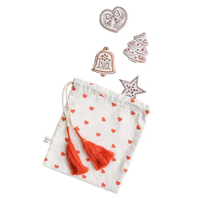 Korissa Handmade Sugar Saver Ornament - Holiday Gift Edition With Heart Pouch In White