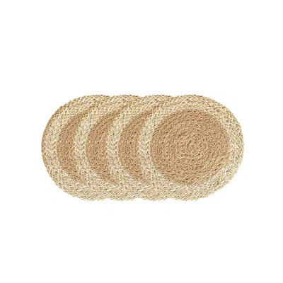 Korissa Neutrals Agora Coaster Trivet - Set Of 4 In Multi