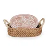 Korissa Neutrals Bread Warmer & Basket-bird Oval