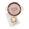 Korissa Neutrals / Brown Bread Warmer & Basket Gift Set With Tea Towel - Pumpkin Round In Brown