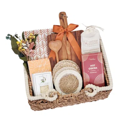 Korissa Neutrals / Brown Gift Basket - Heart Of The Home
