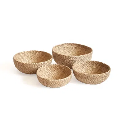 Korissa Neutrals Kata Candy Bowl In Natural - Set Of 4 In Brown