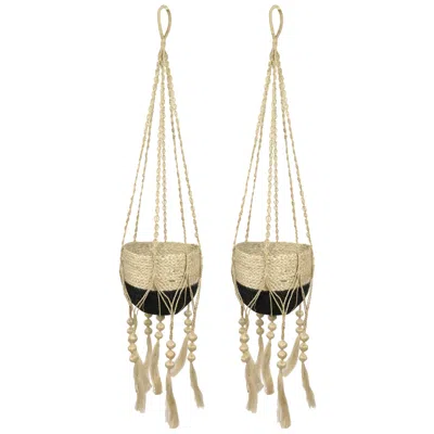 Korissa Neutrals Plant Hanger - Fiora Set Of 2