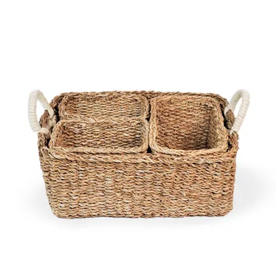 Korissa Neutrals Savar Everything Basket In Brown